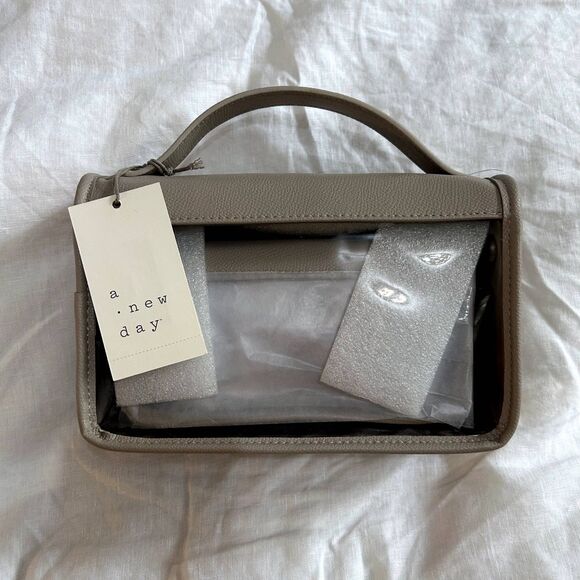 A New Day Dual Travel Pouches - Taupe - Picture 1 of 10